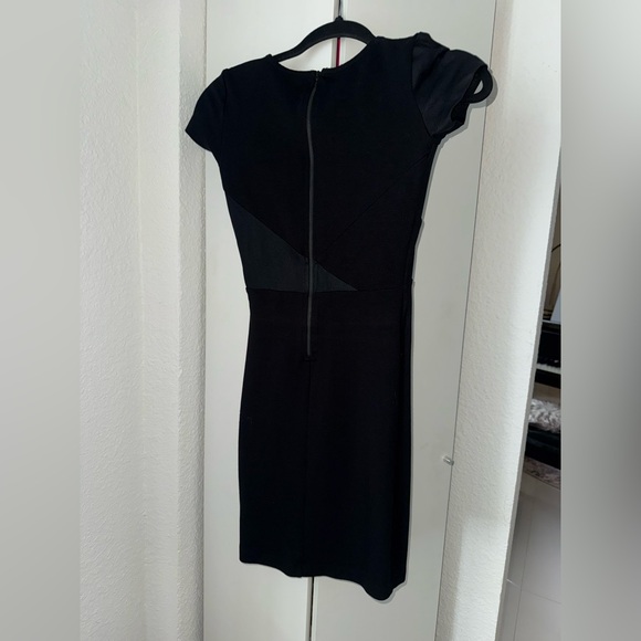 French Connection “Midnight Wrap” Dress -Faux Leather